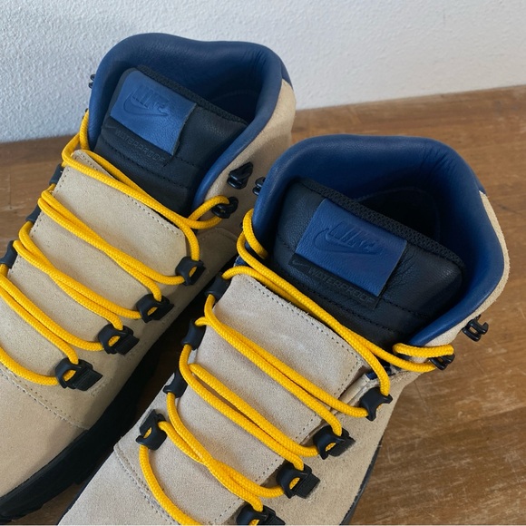 Nike Cygnal Desert Ore Beige Suede Navy Black Waterproof FV4332 201 - Size 10 - Picture 5 of 15